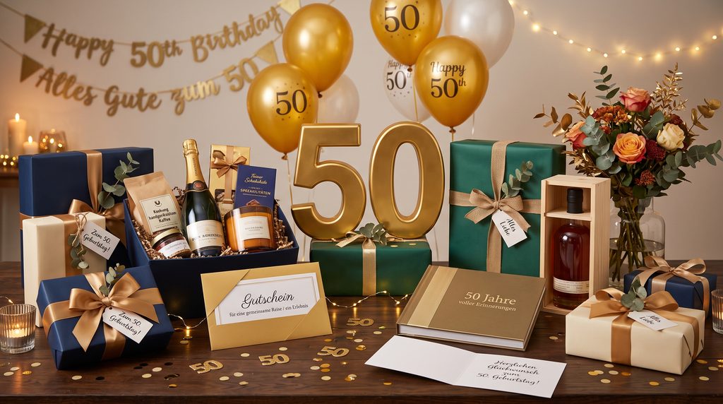 Geschenke zum 50. Geburtstag